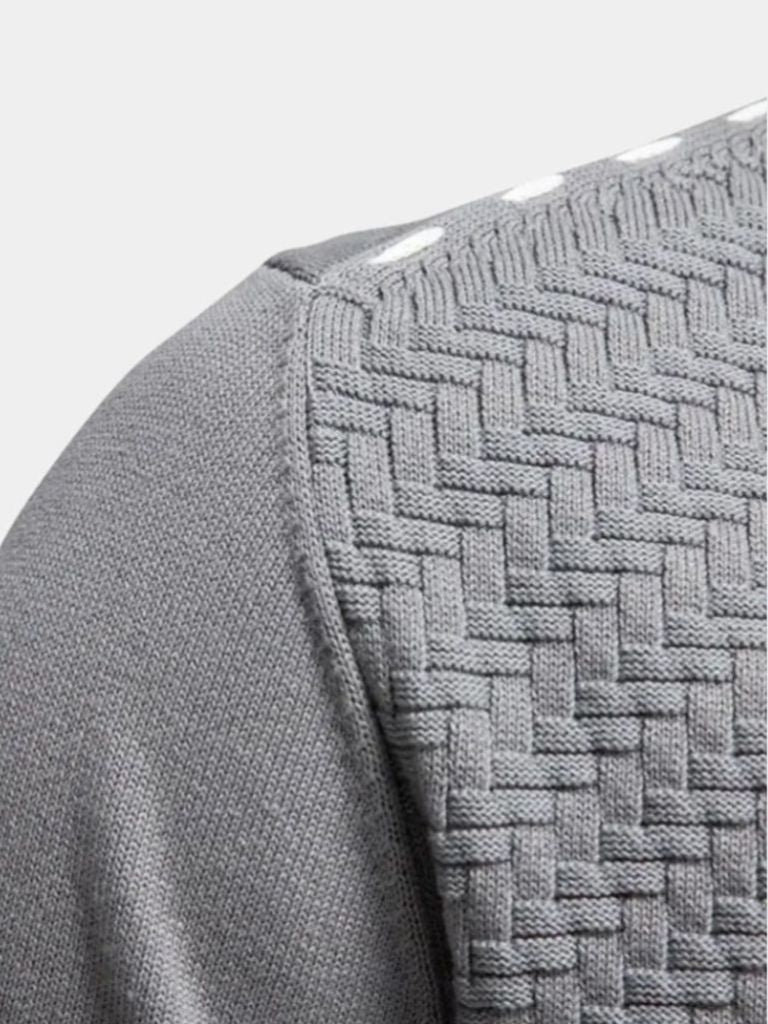 Knitted Cardigan with V-Neck