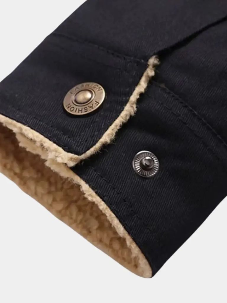 Vintage Fleece Bomber Jacket