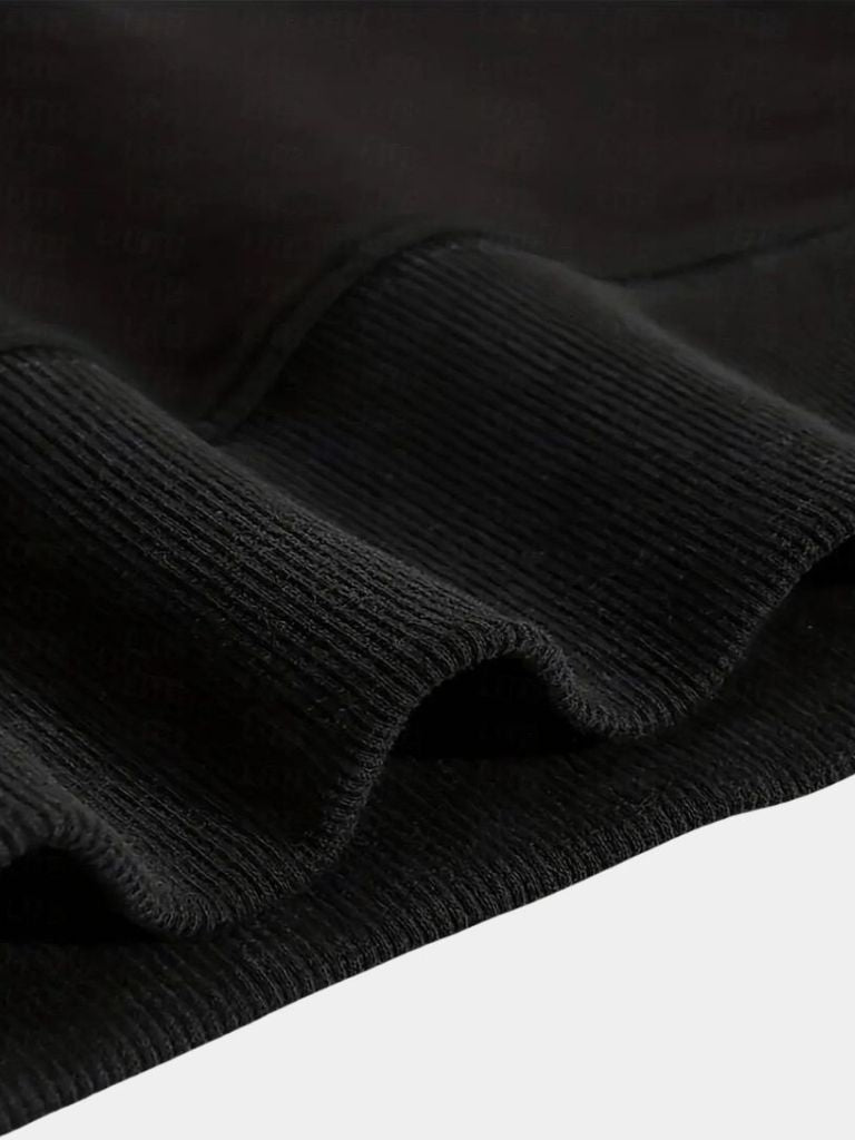 Black Sports Hoodie with Zip