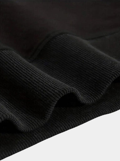 Black Sports Hoodie with Zip