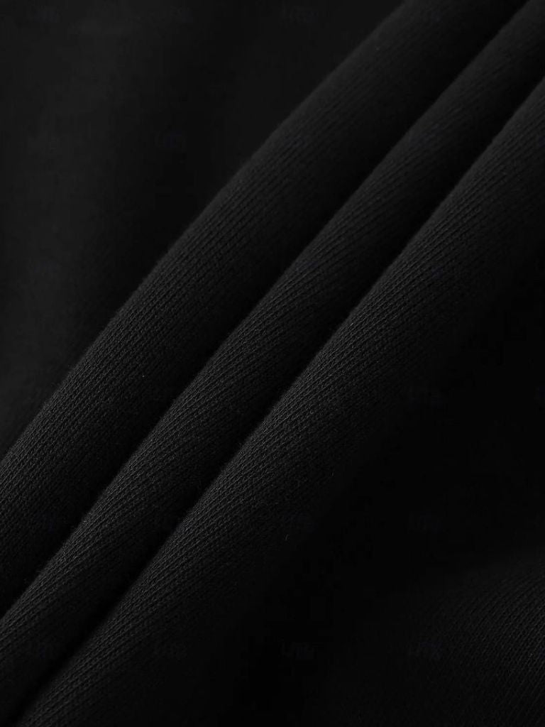 Black Sports Hoodie with Zip