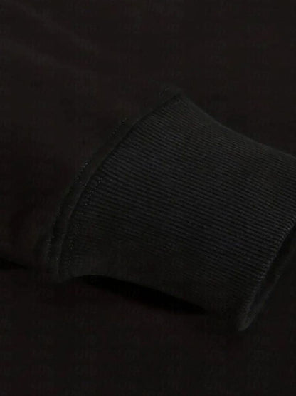 Black Sports Hoodie with Zip