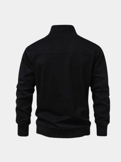 Black Sports Hoodie with Zip